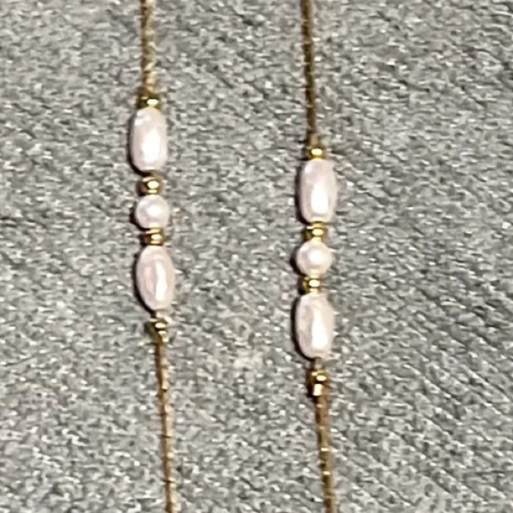 NECKLACE VINTAGE Fashion Gold with Rice Beads 28” No Call Outs